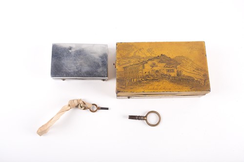 Lot 448 - A late 19th-century Swiss, pocket musical box...