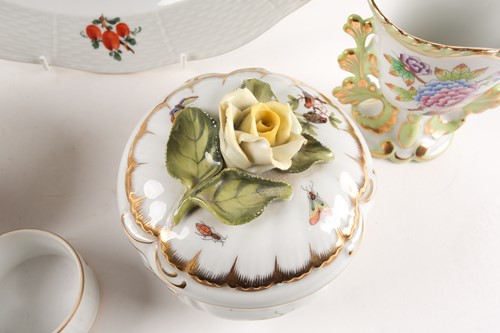 Lot 378 - Six items of Herend porcelain, variously...