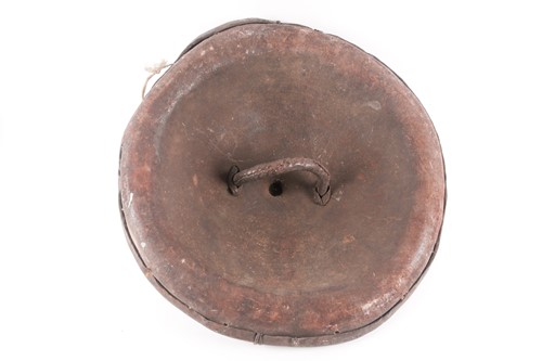 Lot 82 - A 19th century Sudanese, domed circular tooled...
