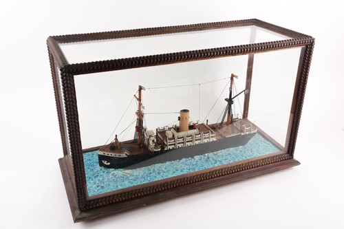 Lot 165 - An early 20th century glazed diorama of the...