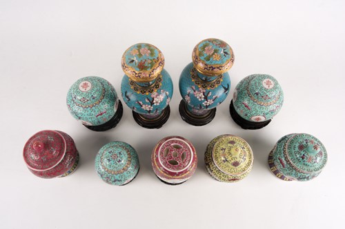 Lot 41 - A group of Chinese ten thousand blessings jars...