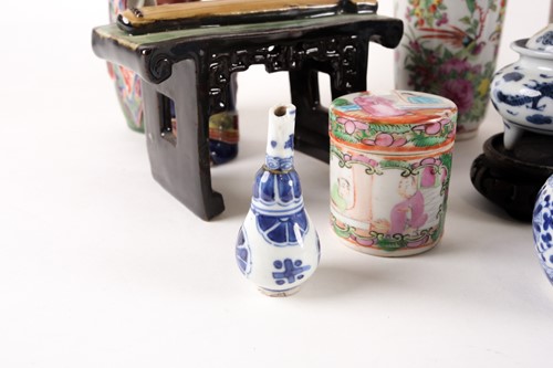 Lot 44 - A collection of Chinese ceramics, 19th century...