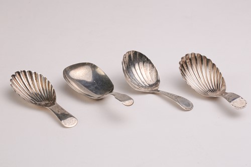 Lot 537 - A George III caddy spoon; London 1801, maker's...