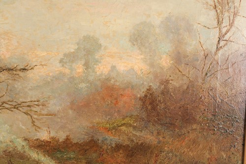 Lot 155 - Frank Bazeley (19th/20th century), an autumnal...