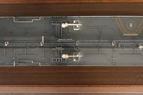 Lot 443 - A shipbuilders 1/300 scale model of the...