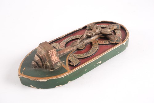 Lot 113 - A late 19th century carved wood, gilt and...