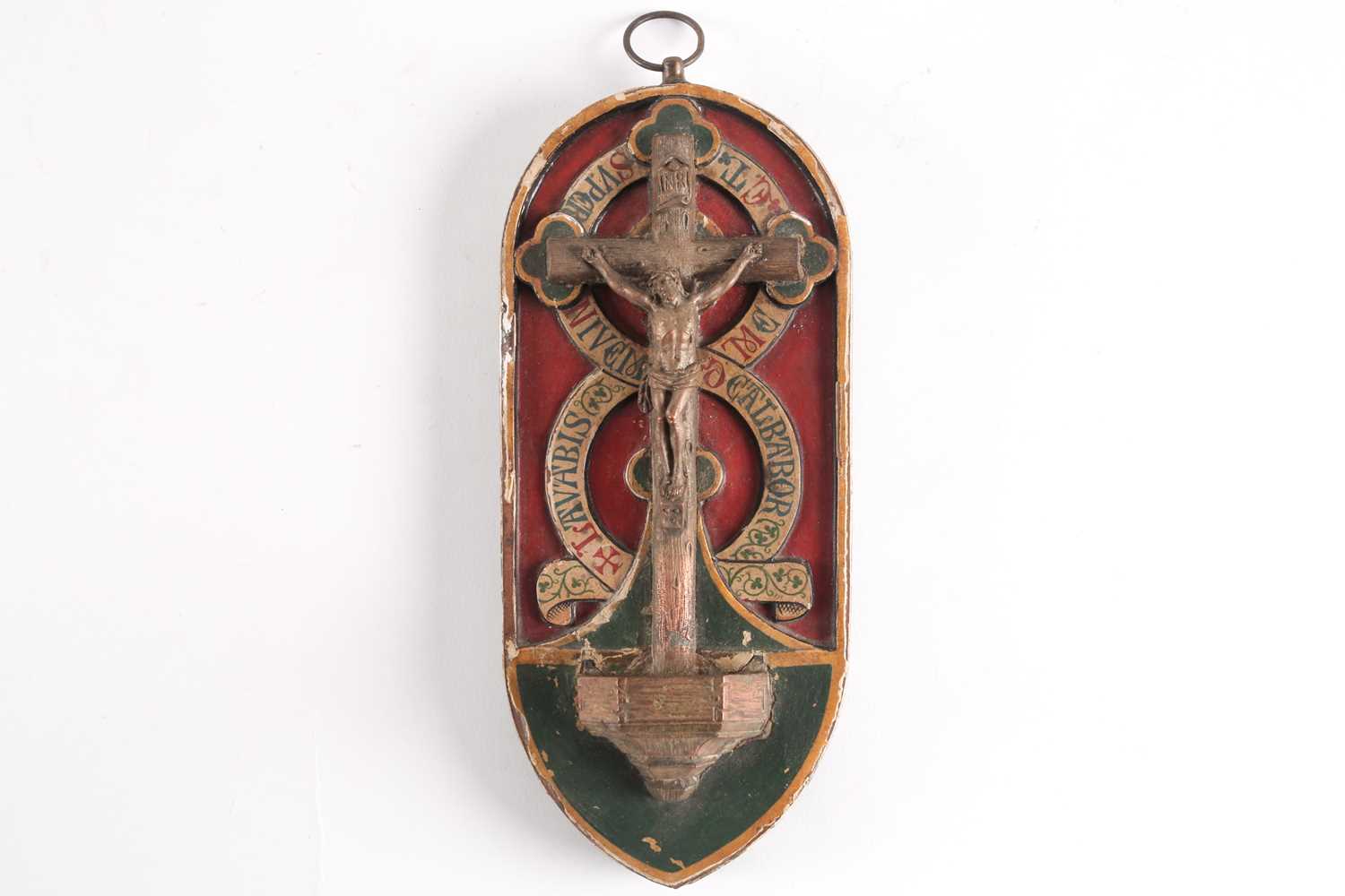 Lot 113 - A late 19th century carved wood, gilt and...