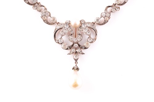 Lot 232 - A late Victorian paste and simulated pearl...
