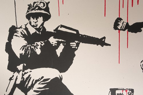 Lot 49 - After Banksy (British, b.1974), 'CND Soldiers',...