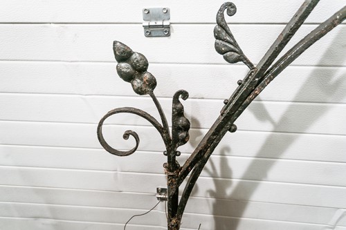 Lot 129 - A Victorian wrought iron, reformed gothic arch,...