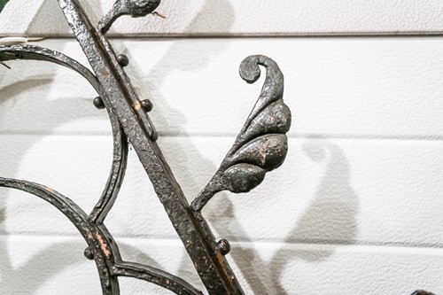 Lot 129 - A Victorian wrought iron, reformed gothic arch,...