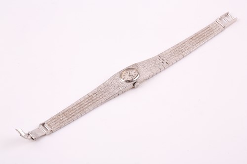 Lot 391 - A mid 20th century ladies white metal watch...