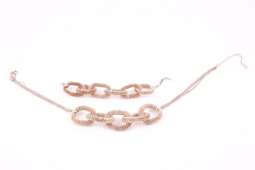 Lot 474 - Links of London. A necklace and bracelet en...