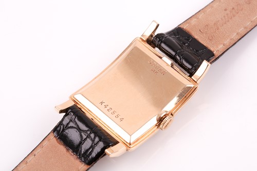 Lot 607 - Gruen. A gentleman's gold curvex wristwatch,...