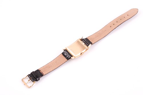 Lot 607 - Gruen. A gentleman's gold curvex wristwatch,...