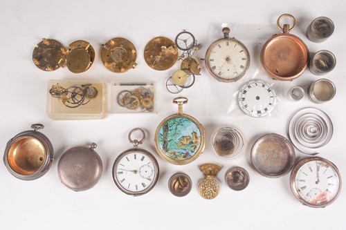 Lot 630 - A Continental verge pocket watch, circa 1800;...