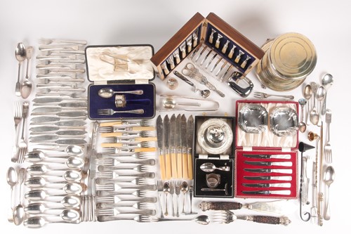 Lot 603 - A collection of silver-plated ware including...