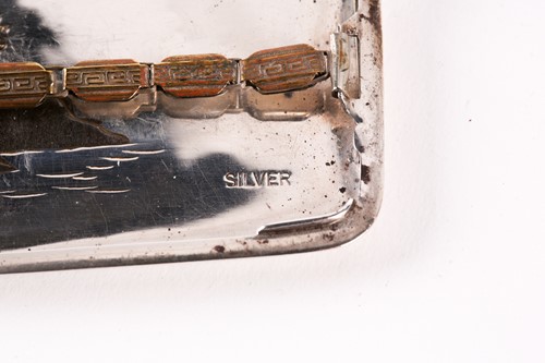 Lot 104 - A Japanese sterling silver cigarette case,...