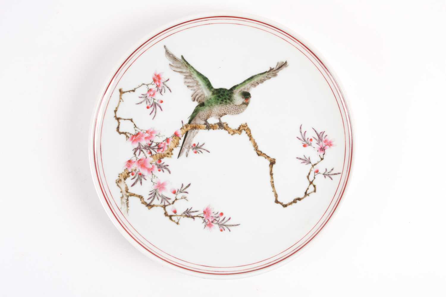 Lot 106 - A good Chinese porcelain plate, Republic...