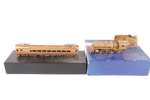 Lot 244 - An NJ International Inc. brass railway model,...