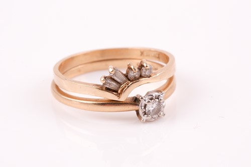 Lot 429 - A single stone diamond ring in illusion mount...