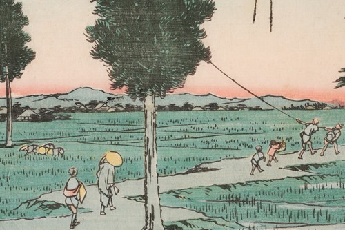 Lot 120 - Utagawa Hiroshige (1797 - 1858), Fukuroi - The...