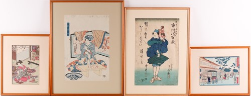 Lot 113 - Utagawa Kunisada (1786 - 1865), censors...