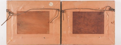 Lot 6 - 19th-century school, two small oils on boards,...