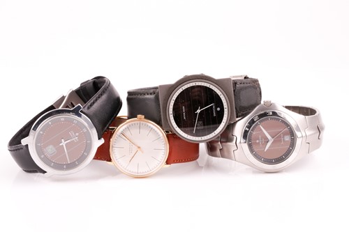 Lot 618 - A group of four assorted Junghans wristwatches.