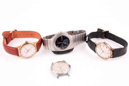 Lot 647 - A group of four assorted wristwatches,...