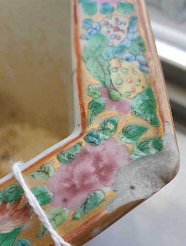 Lot 137 - A Chinese Famille rose porcelain planter and...