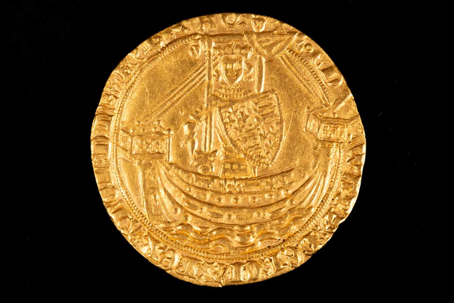 Lot 307 - British coins, Edward III noble, fourth...