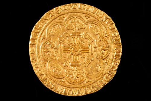 Lot 307 - British coins, Edward III noble, fourth...
