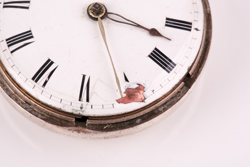 Lot 611 - Two Regency silver pair-cased pocket watches,...