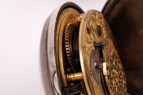 Lot 611 - Two Regency silver pair-cased pocket watches,...