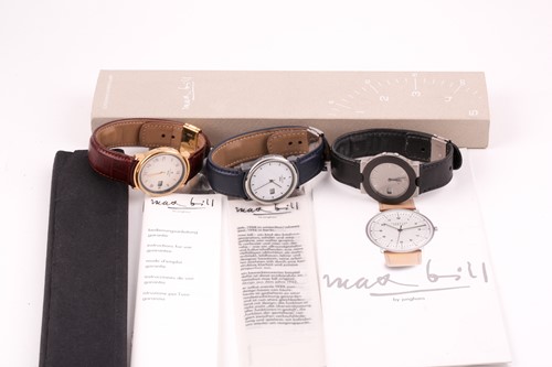 Lot 614 - A group of threeJunghans quartz wristwatches,...