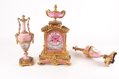 Lot 271 - A late 19th-century French ormolu (matched)...