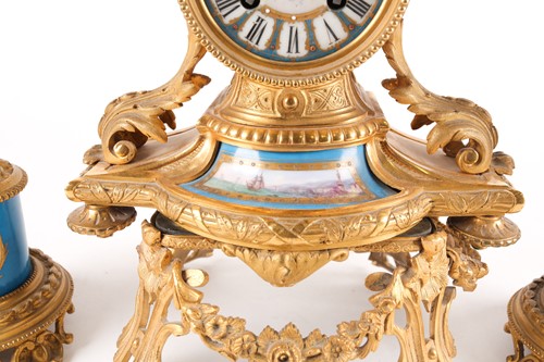 Lot 269 - A late 19th century Japy Freres ormolu clock...