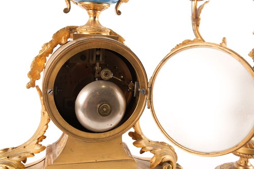 Lot 269 - A late 19th century Japy Freres ormolu clock...