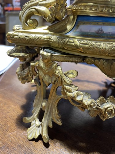 Lot 269 - A late 19th century Japy Freres ormolu clock...
