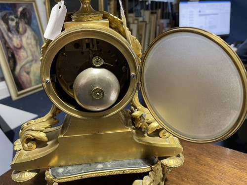 Lot 269 - A late 19th century Japy Freres ormolu clock...