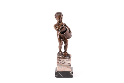 Lot 370 - Max Lindenberg (1873-1910), a bronze figure of...