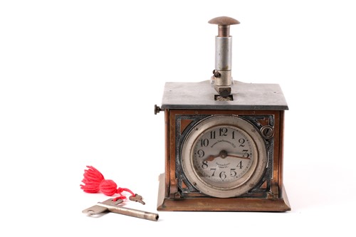 Lot 317 - A late 19th century National Time Recorder Co...
