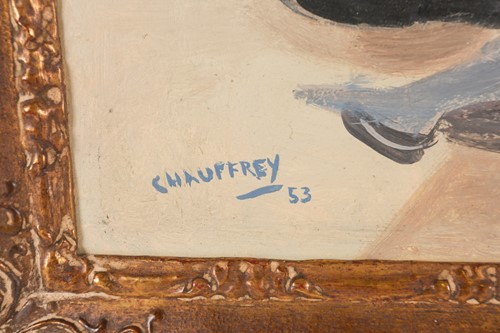 Lot 18 - Jean B Chauffrey (b.1911), 'La Plage...