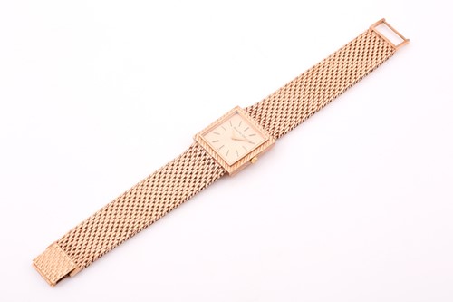 Lot 526 - A 9ct yellow gold Bueche Girod watch, the...