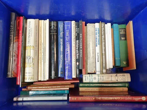 Lot 291 - A large quantity of horology reference books,...