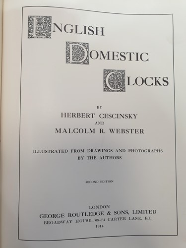 Lot 289 - A collection of antique horology reference...