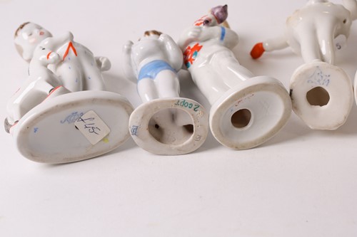 Lot 455 - A Lomonosov Soviet Russian porcelain figure of...