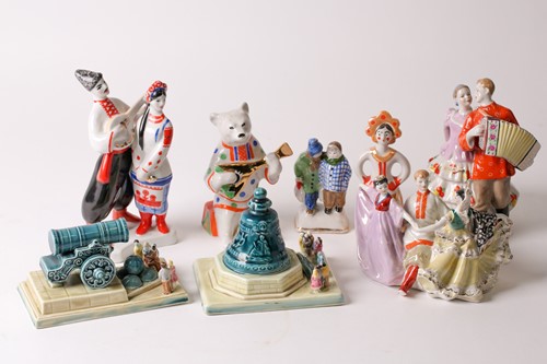 Lot 457 - A Konakovo Zik Soviet Russian porcelain model...