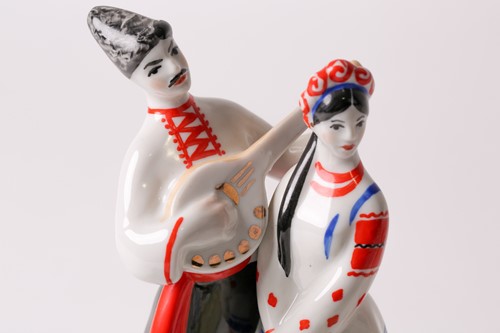 Lot 457 - A Konakovo Zik Soviet Russian porcelain model...